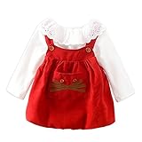 Cutelove　トップス+ドレス2点セット　長袖　コットン　綿　女の子　ガールズ　赤ちゃん　春　秋　可愛い　素敵　カジュアル　普段着洋服　韓国