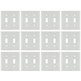 Sunlite、Gangトグルスイッチプレート 12 Pack E102/W/12PK 12