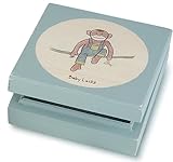 Tree By Kerri Lee Wooden Baby Locks Box, Blue by Tree by Kerri Lee