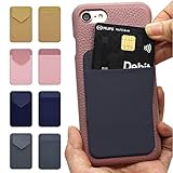 Breeze スマホ用カードケース 貼り付け カードポケット カード収納 背面ポケット カード入れ 背面収納 軽量 スリム 最新機種対応 GRAY