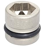 トネ(TONE) インパクト用ショートソケット 4NV-17SS 差込角12.7mm 二面幅17mm