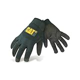 (キャタピラー) Caterpillar メンズ 12211 メカニック 作業用手袋 作業グローブ 男性用 (機械工、整備士、修理工、職工) (L) (ブラック)