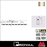 e-kanamono ロイヤル 棚柱 チャンネルペッカーサポート17(シングル) PSF-17 1500mm Aニッケルサテン