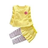 Tovadoo 子供服 ベビー服 女の子 トップス+ズボン スカート 秋冬 長袖 多色 カラフル プリンセス 可愛い 部屋着 保育園