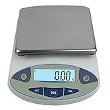 CGOLDENWALL　5000g、0.01g分析精密電子天秤　LCD表示皿はかりデジタルスケール　風袋引き機能、カウンティング機能、自動校正、故障表示など付き計量器　日本語版取扱説明書付き電子　研究