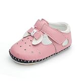 DANG PIG キッズシューズ ファーストシューズ サンダル 女の子 子供のプリンセスの靴 1-3歳 滑り止め 通気性のある 可愛い 蝶結び ブルー/ホワイト/ピンク/レッド 春 夏 秋 人気 (1