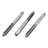 uxcell　ハンドタップ　M5x0.8mm　ストレート3フルートメトリック　プラグテーパー　3個