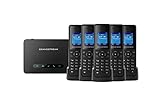 Grandstream DP750 長距離DECTベースステーション + DP720 5ユニット DECT HDハンドセット。