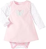 Bon Bebe Baby Girls' Butterfly & Hearts Bodysuit Set (Baby) - Multicolor - 18 Months [並行輸入品]