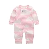 Bebone赤ちゃん男の子女の子クラウドロンパース カラー: ピンク