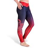 KLEW MLBセントルイス・カージナルスグラデーションBigロゴ印刷レギンス XL レッド