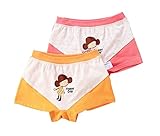 [ハッピーデイ]ソフトコットンパンティーリトルガールズ快適な下着、2PCS