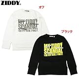 Ziddy(ジディー) 裏毛「かすれプリント」長袖トレーナー 【1604】【C】 140 オフ(01)