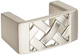Atlas Homewares 309-BRN 1.6-Inch Lattice Knob from the Lattice Collection, Brushed Nickel [並行輸入品]