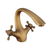 MOLIFAUCETSANITANYWAREダブルハンドルアンティーク洗面台蛇口_7426A