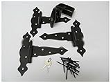 Singleドアキット: Tハンドルロック、6 "ファンシーt-hinges、ネジ。For Shed、Playhouse