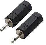 F-Factory 2.5mm モノラル超ミニプラグ(オス) - 3.5mm ステレオミニジャック(メス) 変換プラグ 2個 PLG-H01-2P