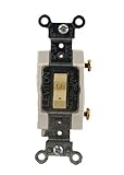 Leviton 5501-8I 15 Amp, 120/277 Volt, Toggle Hospital Call Switch Single-Pole AC Quiet Switch, Comme