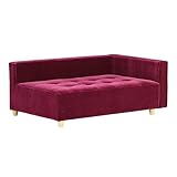 arne ベンチソファ ベンチ イス 背もたれ 肘掛け 片肘付き コーナーソファー Baggy DX-L 3×5 モケット パープルピンク