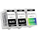 BC-360XL BC-361XL キャノン 用 360 361 Canon 対応 TS5430 TS5400 MG3630 プリンター インク BC-340 BC-341 合計3本 詰め替えインクカートリッジ 【Turadh】