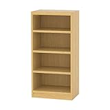 白井産業 タナリオ オーダーラック 高さ90cm 幅36cm 奥行29cm ナチュラルオーク(1) 棚強度T 追加棚板2枚 TNL-EM9036MTF2NA2