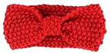 EOZY 可愛い 赤ちゃん ベビー ヘアバンド ニット 秋冬用 キッズ かみかざり ヘアアクセサリ 出産祝い 記念撮影 プレゼント カラフル レッド