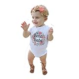 Karchi ベビー服 男女兼用 ロンパース 可愛い　”BOHO BABE” アルファベットプリント 無地 半袖 　コットン100% カバーオール　春夏服 誕生日　お出かけ　パーティー ０－２４ヶ月設