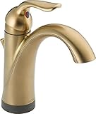 Delta Faucet 538T-CZ-DST Lahara Single Handle Lavatory Faucet with Touch2O.xt Technology, Champagne 