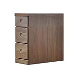 アルファタカバ 押し入れ用すき間収納(奥行55cm) 2.5cm刻み選べる押入れ収納 すきま収納 幅22.5cm3段(高さ55cm)ブラウン