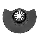 半円形マルチツール 替刃 振動鋸刃 カットソー ブレード 先端工具セット スクレーパー 88mm 高精度 高硬度 電動工具アクセサリー 多用途 金属 釘 木材切断 適用 1枚入り Matefieldj