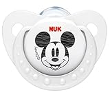 NUK Trendline Disney Mickey Soother Pacifier 0-6 Months BPA Free Silicone (9019-2) by NUK