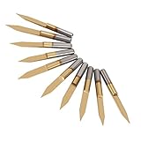 彫刻ビット 彫刻ツール コーティング 刃物彫刻ナイフ ルータツール カーバイド スチール 10本/セット (3.175mm 30°0.1mm)