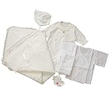 春秋物素材 男の子用タキシードデザイン お宮参りベビードレス アフガン付き6点セット