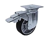 ヨドノ 重荷重用MCナイロン車付自在車ブレーキ付 YRRJMB100