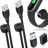 Xiatiaosann 充電ケーブル対応 シャオミ Xiaomi Mi Smart Band 7 / Mi Band 6 / Mi Band 5, 対応 シャオミAmazfit Band 5 充電器 - USB磁気充電ケーブル ドック ステーション クレードル 3.3FT/1M、ポータブルUSB充電器、2個