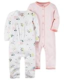カーターズ Carter's カバーオール 長袖 綿 2-Pack Babysoft Coveralls NB (50-55cm) [並行輸入品]