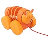 Kids Push Pull Toys Creative Caterpillars Animal Toy Carts Perfect for Toddler by COFFLED