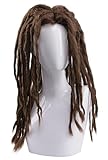 GJTr ドレッド ロング ウィッグ フルウィッグ かつら ハロウィン 宴会 イベント ブラウン 茶色 茶髪