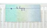KESS InHouse Monika Strigel Be Happy Aqua Simple Blue Fleece Baby Blanket 40 x 30 [並行輸入品]