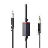 【CRSHIP】A10/A40 ケーブル 交換用 ヘッドホンケーブル ヘッドセット用 インライン静音ケーブル A40インラインミュート ケーブル コード ゲーム ゲーミングヘッドセットA10およびA40trで機能(2.0M) (ブラック)