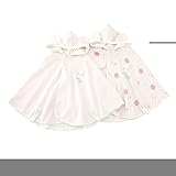 coeur a coeur (クーラクール) うさみみポンチョ(70～80cm)キムラタンの子供服 ペールピンク 70～80 (44159-151b)