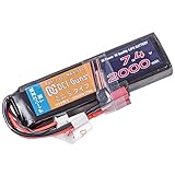[DCI Guns] 7.4V 2,000mAh 25C-50C Lipo ミニSバッテリー ディーンズ 互換 コネクター (2000)