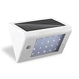 DECKEY ソーラーライト LED 人感センサーライト 玄関ライト 高輝度 防水 軒先 玄関 庭 ガーデンなど照明用 3W (ホワイト)