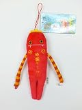 モケケ沖縄シーサー ぬいぐるみマスコット, 赤,