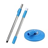 (Blue) - Anshinto Spin Mop Pole Handle Replacement for Floor Mop (blue)