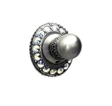 Carpe Diem Hardware 1710-11AB Cache Hook Made with Swarovski Crystals, Satin [並行輸入品]