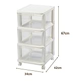 サンカ/サンイデア クリアチェスト 3段（組立式）