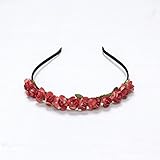 Excellent.advanced? バラの花クラウン フェスティバル鉢巻き結婚花輪花ヘアバンド