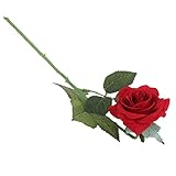 Beito 造花 バラ ローズ ホーム 結婚式 飾り インテリア 装飾 (レッド)