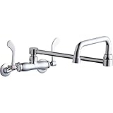 エルケイlk945ds20t4t壁マウント4 "ダブルスイング20 " Spt手首蛇口ハンドル